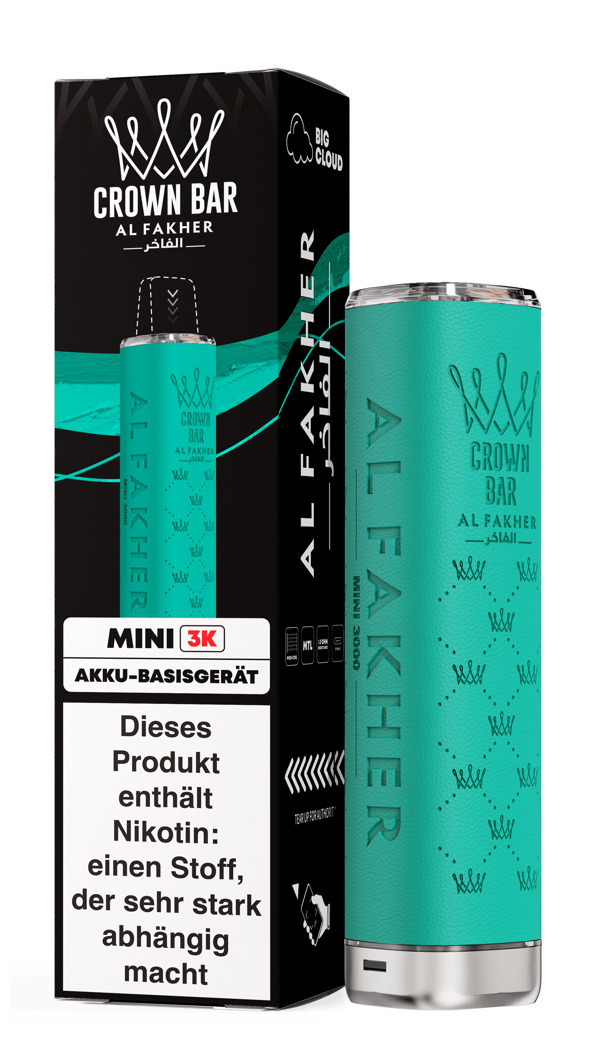 Al Fakher Teal Battery