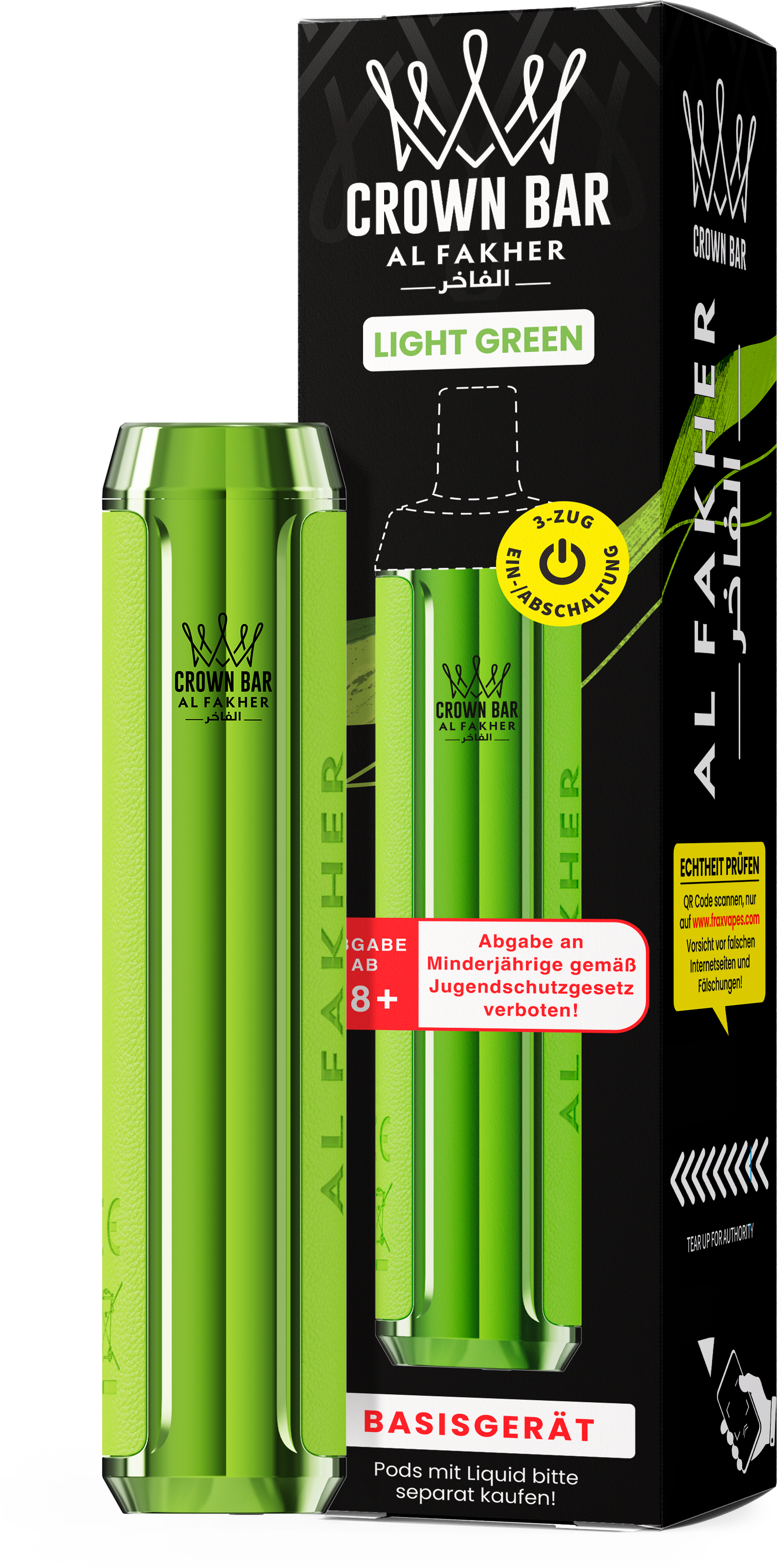 Al Fakher Light Green Battery (DTL/MTL)