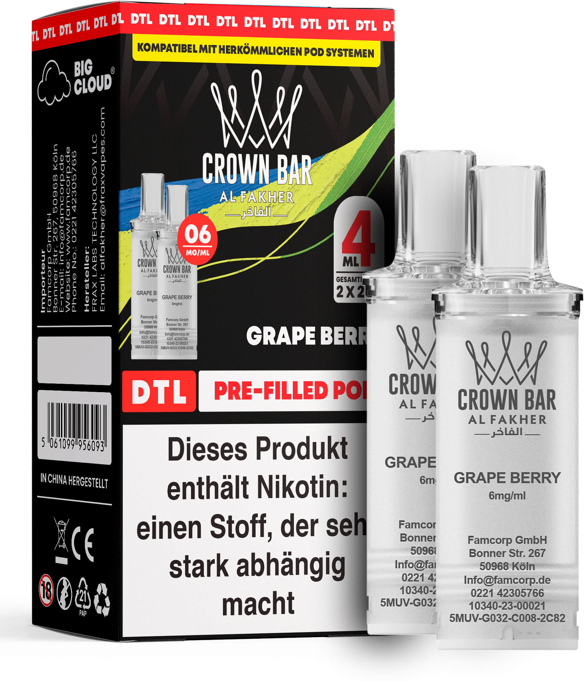 Al Fakher Grape Berry Pod (DTL)