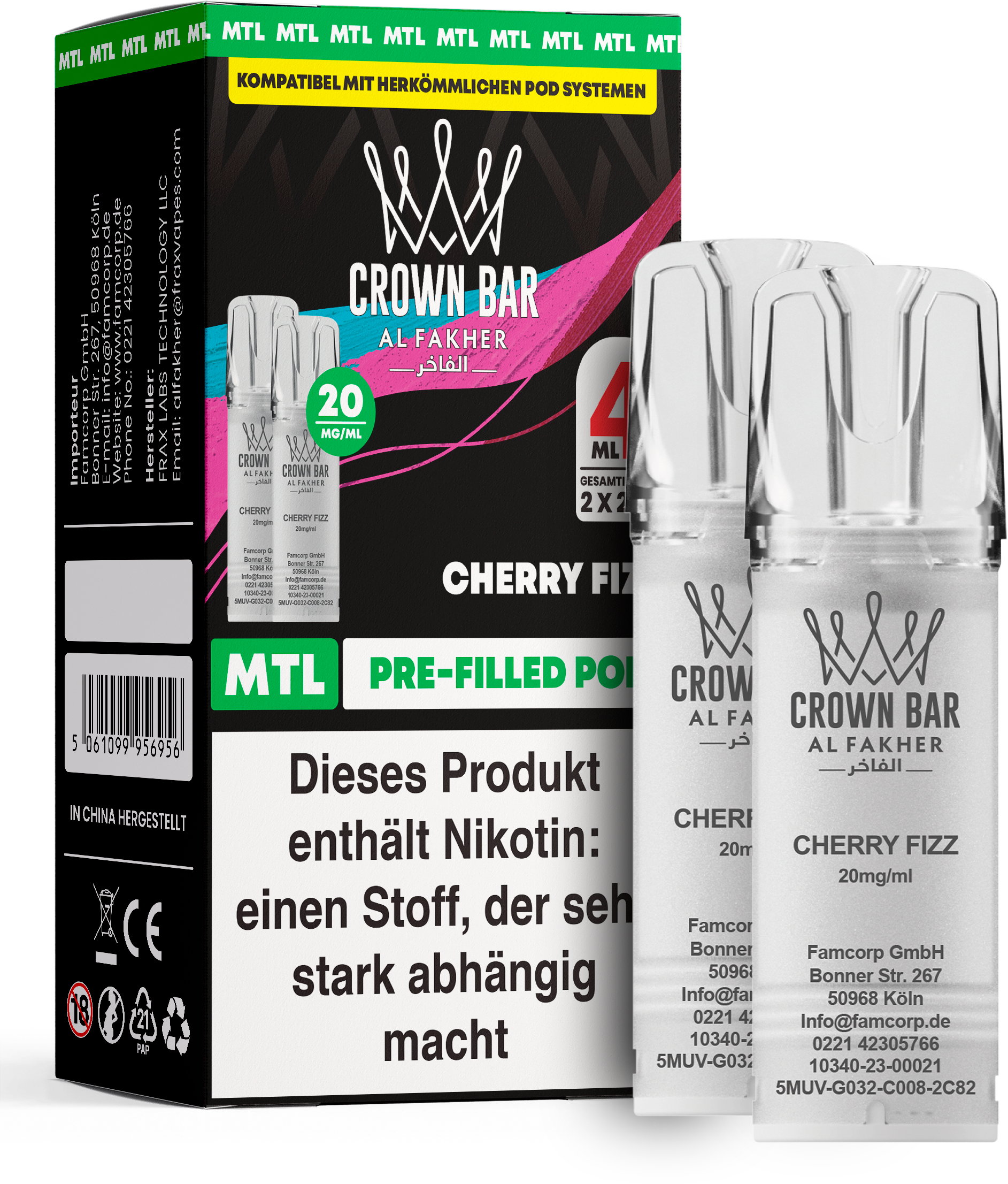 Al Fakher Cherry Fizz Pod (MTL)