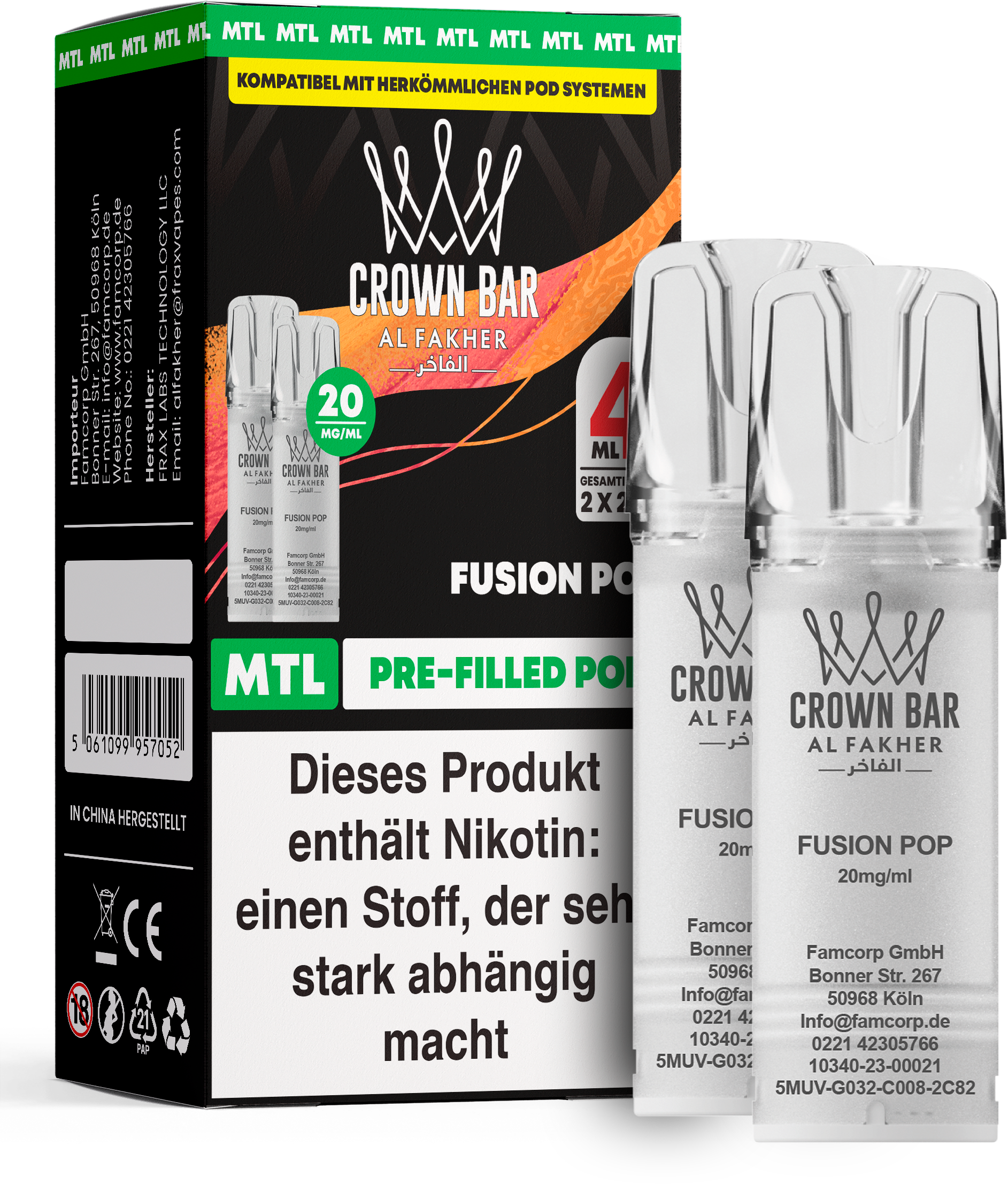 Al Fakher Fusion Pop Pod (MTL)