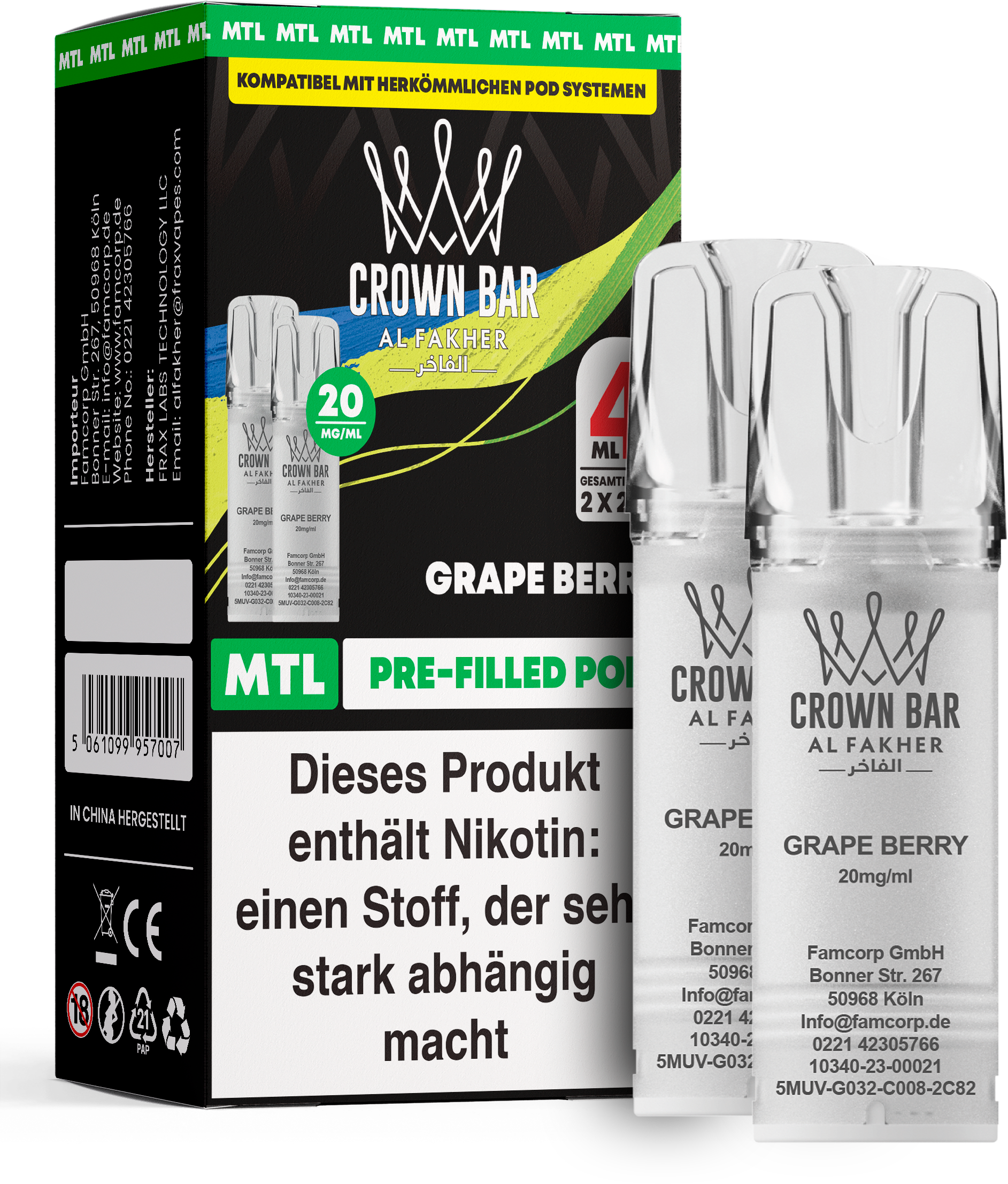 Al Fakher Grape Berry Pod (MTL)