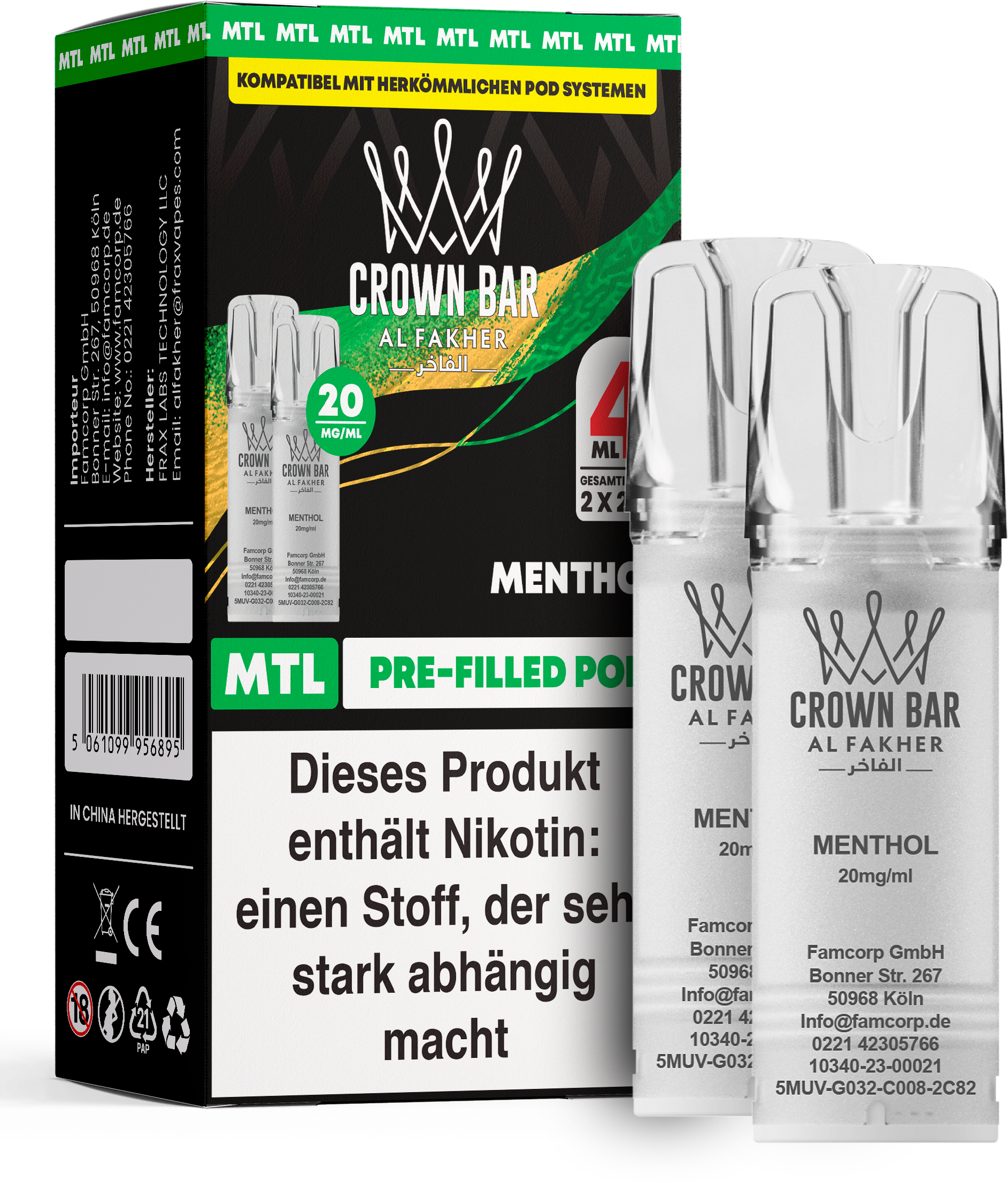 Al Fakher Menthol Pod (MTL)