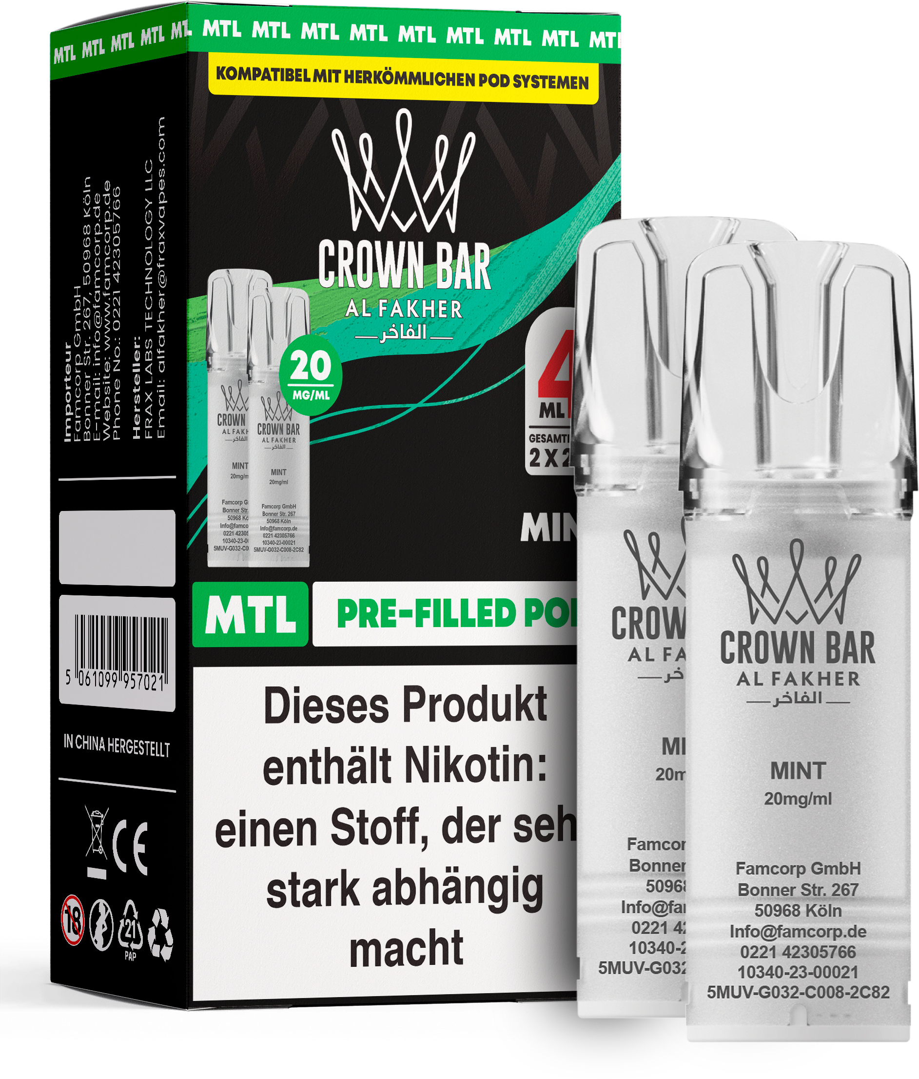 Al Fakher Mint Pod (MTL)