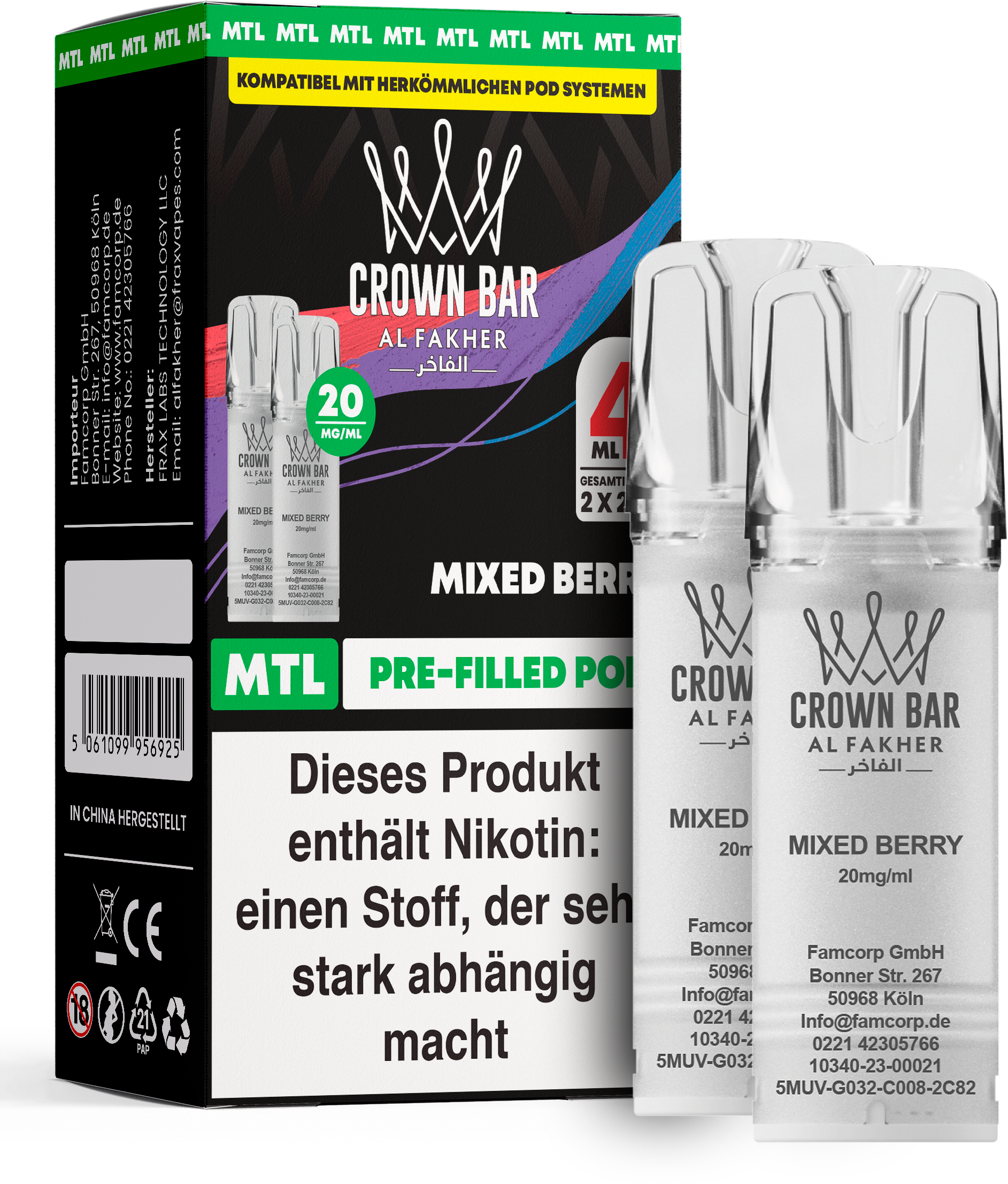 Al Fakher Mixed Berry Pod (MTL)