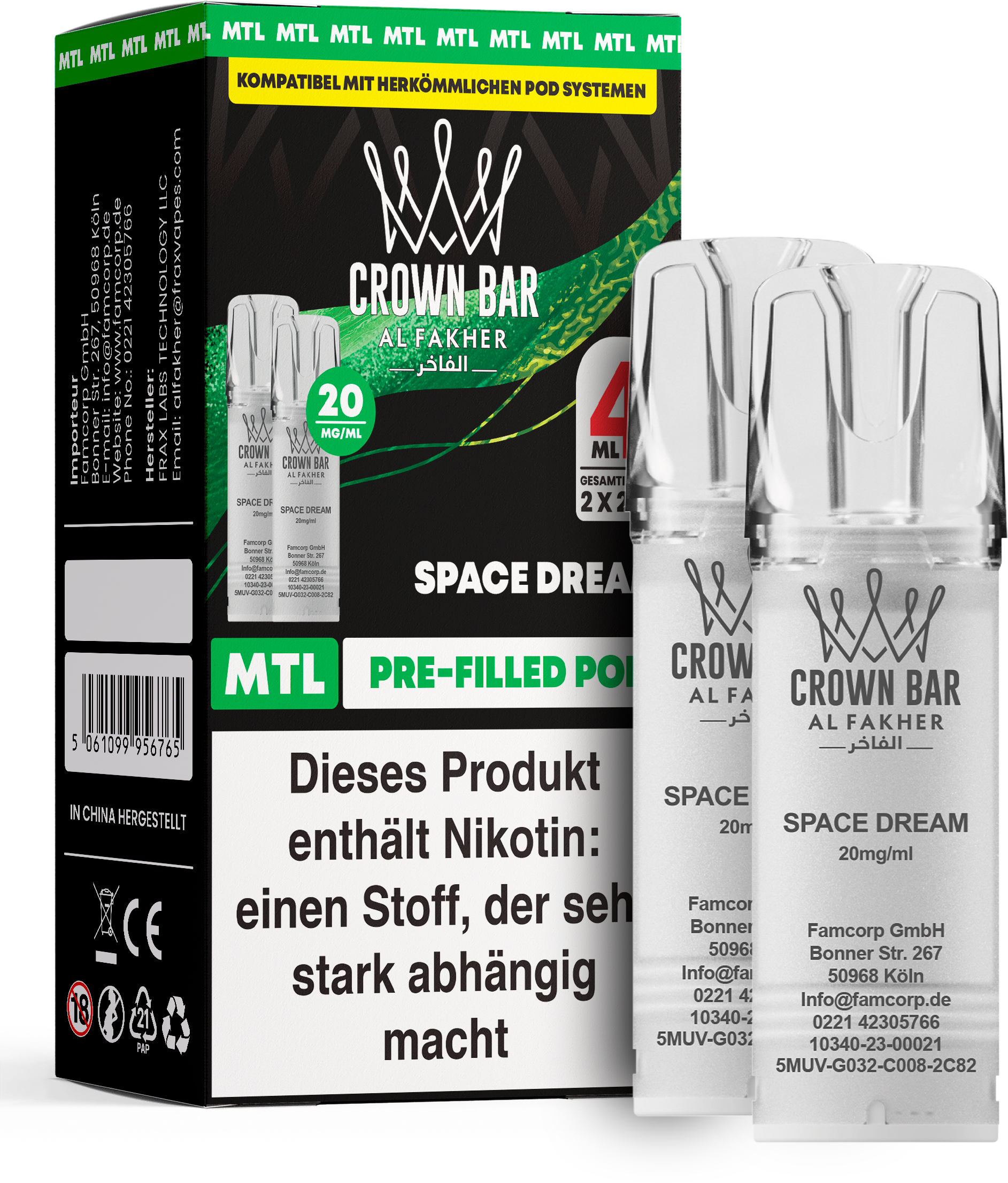 Al Fakher Space Dream Pod (MTL)