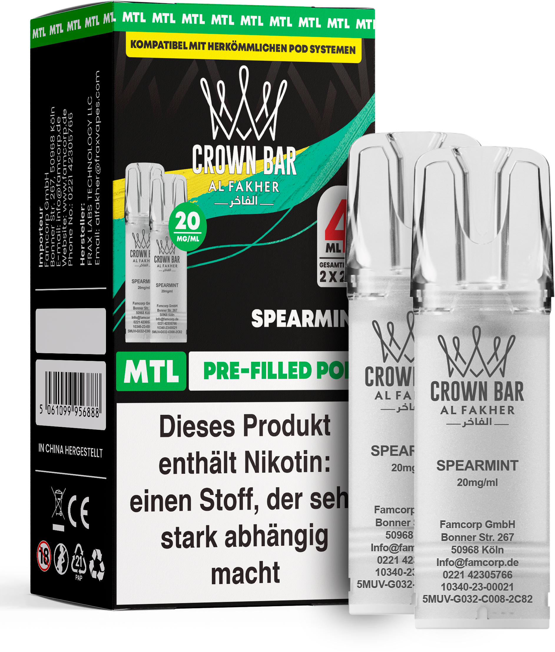 Al Fakher Spearmint Pod (MTL)